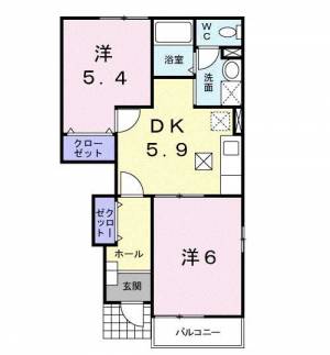 ラフレシールⅠ 103の間取り画像