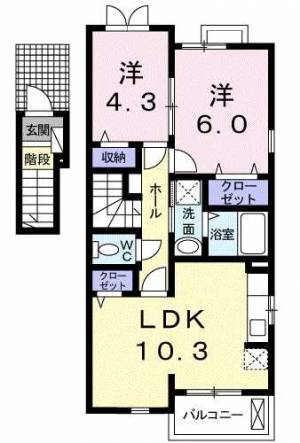 サリーレ・KⅡ 201の間取り画像