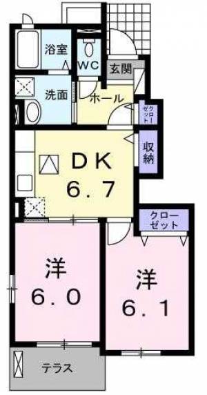 アクア・クレメント五番館 103の間取り画像