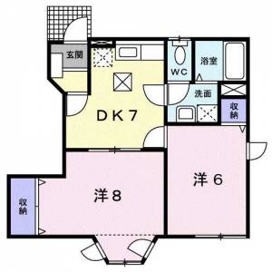 リビエラOsadaⅠ 101の間取り画像