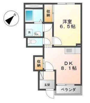 サンコートひうちA 102の間取り画像