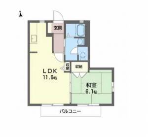 シャーメゾン河内 201の間取り画像