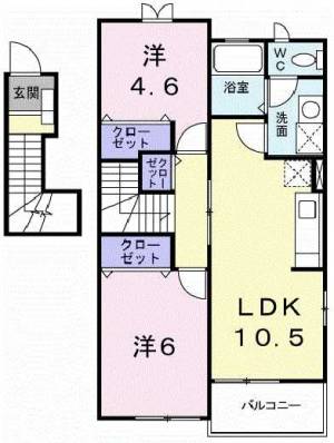 ソレイユNB 201の間取り画像