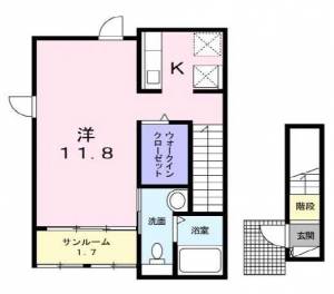 フロイデKANAGENⅢ 201の間取り画像