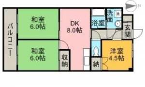 矢野コーポⅠ 202の間取り画像