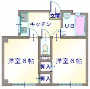 アーバンハイツ萩生 103の間取り画像