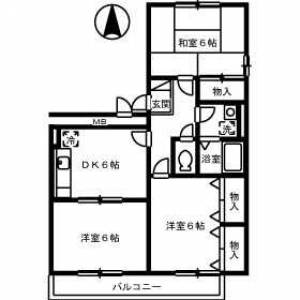 ヴィラアスカ30D棟 201の間取り画像