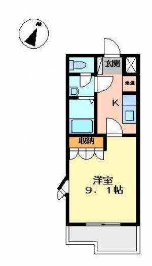 シャトー・中之庄 203の間取り画像