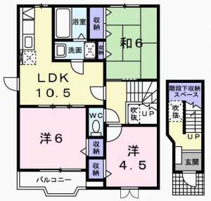 ヴィレッジ・ジュークC 202の間取り画像