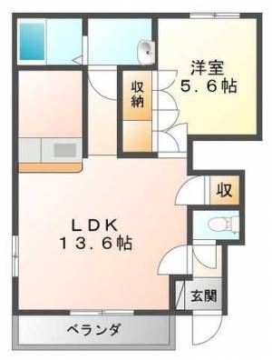 シャトー・澤ノ原 105の間取り画像