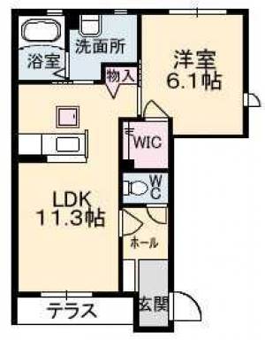 ライラック 103の間取り画像