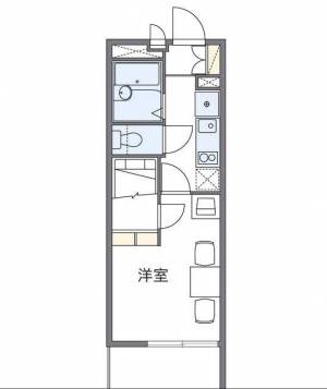 レオパレスWESTTOWN 107の間取り画像