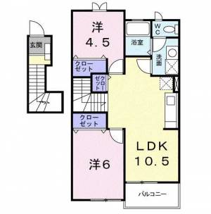 コンフォートA 202の間取り画像