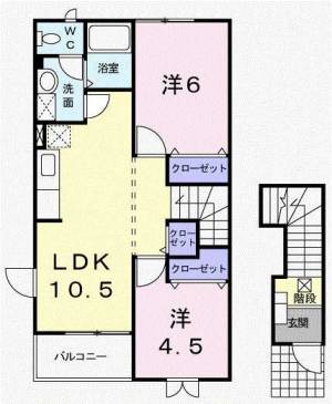 エルグランドⅡB 201の間取り画像