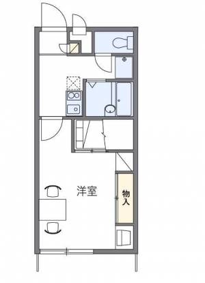 レオパレスlove 201の間取り画像