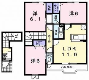 グランドヒルB 203の間取り画像