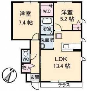 タウン表参道D棟 113の間取り画像