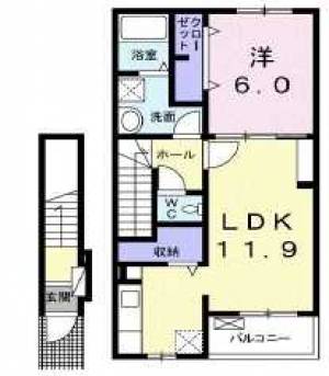 メリリーB 202の間取り画像