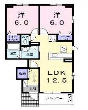 メリリーA 102の間取り画像