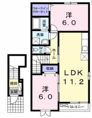 笑顔館B 203の間取り画像