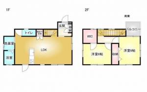 カンパニア西の土居 304の間取り画像