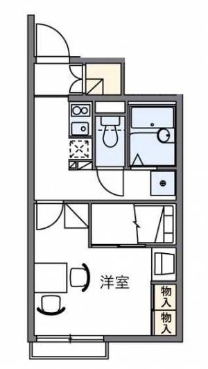 レオパレスShikoku中央 116の間取り画像