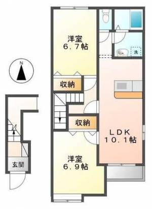 アンレーヌ・シャトレーン 203の間取り画像