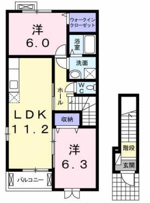 アクア・クレメント弐番館 201の間取り画像