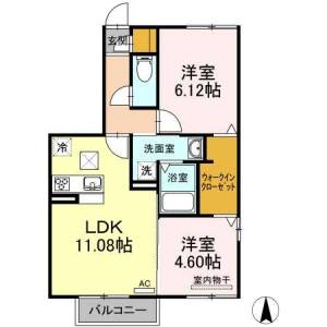 D-room沢津 101の間取り画像