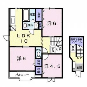 パステーク・古川C棟 201の間取り画像