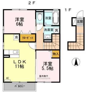 ウィンドヒルⅡ 205の間取り画像