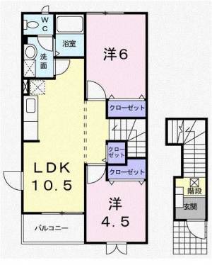 エルグランドⅡA 201の間取り画像