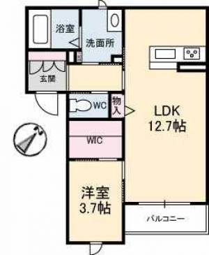 アルフラットⅠ 303の間取り画像