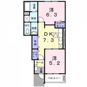 フィオーレⅡC 105の間取り画像