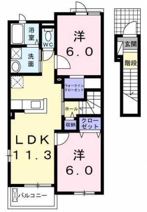 ニューカレントA 203の間取り画像