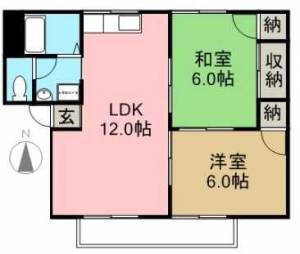 メゾン・ド・東雲B 202の間取り画像