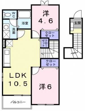 ラフレシールⅡ 202の間取り画像