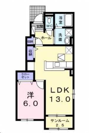 グラースA 101の間取り画像