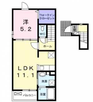 ミニョンノンブリル川之江B 205の間取り画像