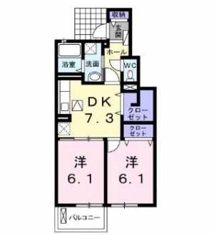 イオラニ23B 102の間取り画像