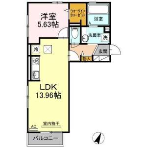 D-roomシュシュ 103の間取り画像