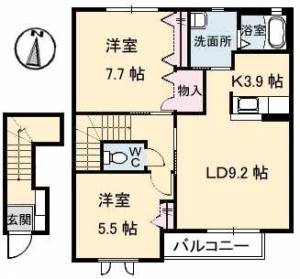 シャーメゾンberryA棟 202の間取り画像