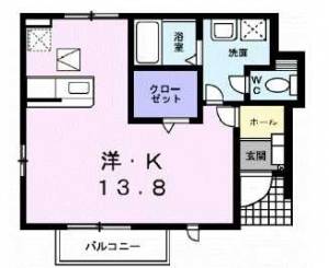 グレイス横黒 101の間取り画像