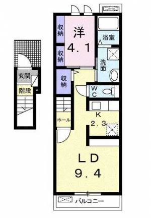 ラブリーA 202の間取り画像