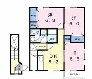 オーブリーSⅡA 203の間取り画像