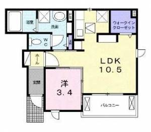 カーサブラーボドゥーエ 105の間取り画像