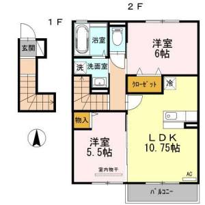 ウィンドヒルⅡ 203の間取り画像