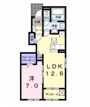 ソーレ7A 101の間取り画像