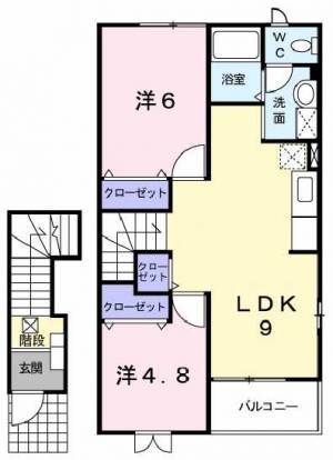 サンフラワー・ヒルズD 205の間取り画像