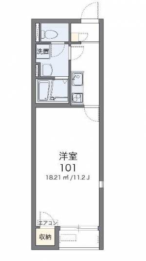 レオネクストメゾンイーグル 204の間取り画像